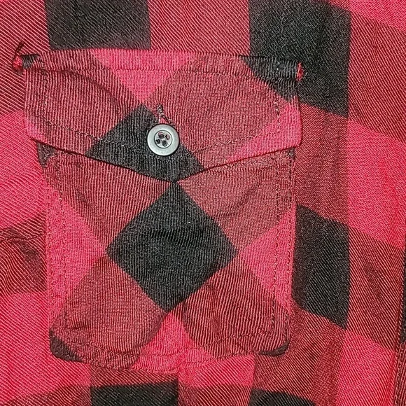 Torrid Relaxed Fit Brushed Rayon Button-Up Shirt Size 1 - Picture 4 of 9